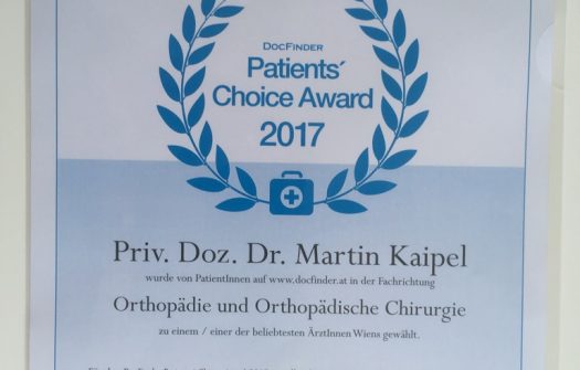 2017 neuerlich unter den Top Ten Orthopäden bei DocFinder – VIELEN DANK!